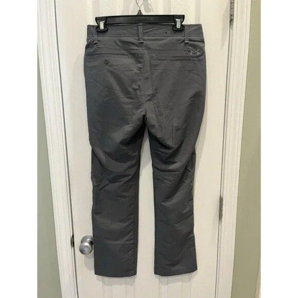 Under Armour Match Play Golf Pants Mens 30x30 Gray Straight Performance Stretch - Picture 2 of 2